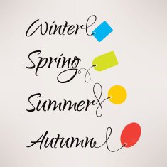 Set of Logos with labels for seasonal sales