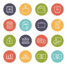 Money and Finance Line Icons Collection N5