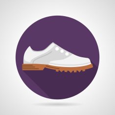 Flat vector icon for sports shoes N2