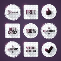 Luxury badges and labels N2