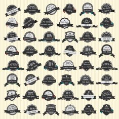 48 Premium Quality and Guarantee Labels