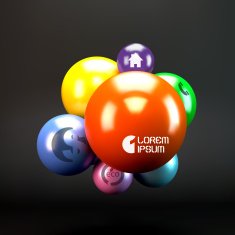 3D concept illustration Vector template N9