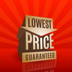 Red 3D vector text of sale discount price offer N72