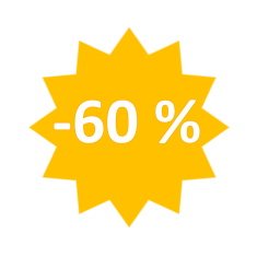 Sale icon for 60 percent
