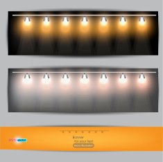 Empty placard for product advertising with lighting N4