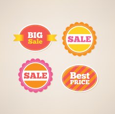 Set of sale labels N13