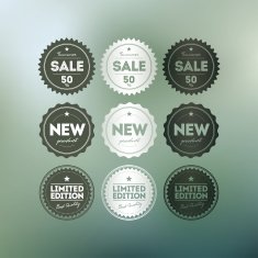 retro badges N7