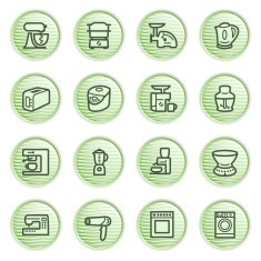 Home appliances set 2 Green series