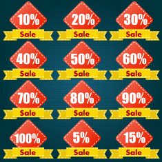 Discount price tag set N13