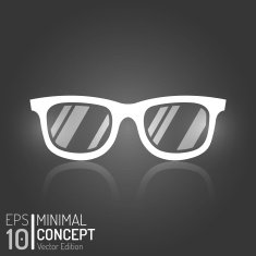 Creative Vintage Glasses Design Vector Elements Isolated Minimal Sunglasses Illustration N2
