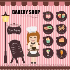set of bakery theme 01 N2