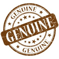 genuine stamp