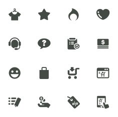 Shopping Icons N397