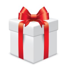 Photo-realistic gift box vector illustration