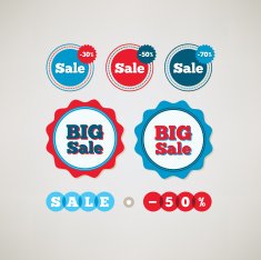 Set of sale labels N14