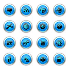 Blue Icons - Internet