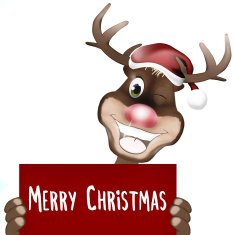 Rudolph Red Nose Happy Christmas Design N9