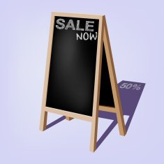 Storefront chalkboard labels