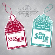 Christmas Sale Tags N18