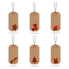 collection of brown cardboard paper tags