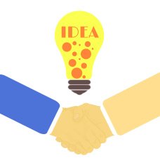 Handshake in flat design N3