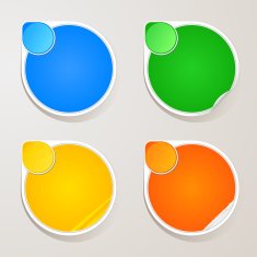 Sticker paper colors set N2