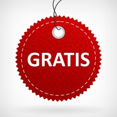 Red leather gratis labels