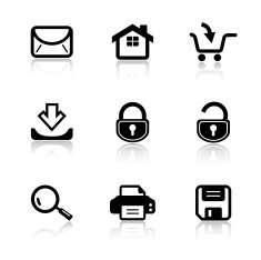 Web Black & White Icon Set N2