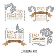 Labels Frames and Banners - Illustration thai art N15