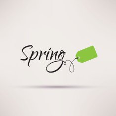 Icon of sale seasonal Spring Isolated Vector illustration