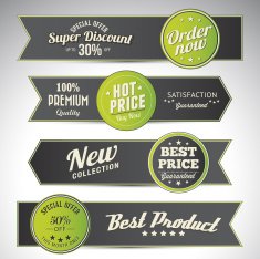 vintage business banners set N25