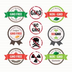 GMO Free stamps and labels set