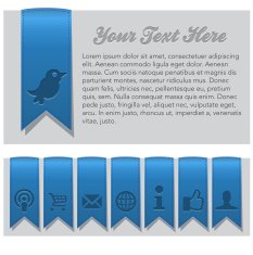 Vector Ribbon Icon Set N6