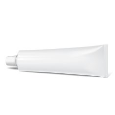 White tube for tooth paste
