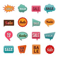 sale speech bubbles N2