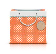 retro paper shopping bag N2