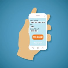 Vector concept of mobile payment on smartphone N2