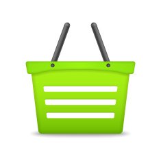 Green Shopping Basket N2