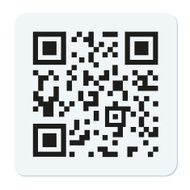 Vector qr code isolated on white