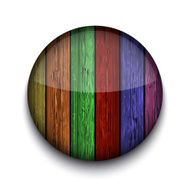 Vector colorful wooden app icon N3