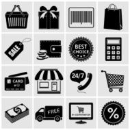 Shopping Icons N414