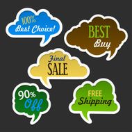 Green eco cloud banners