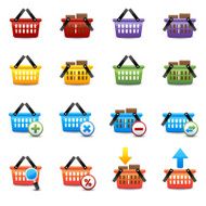 Shopping basket icons N15