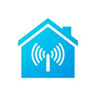 House icon with an antenna