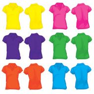 Women&#039;s Polo Shirt Template in Many Color N2