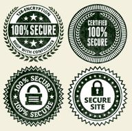 Secure Lock 100 Black &amp; White Grunge Set