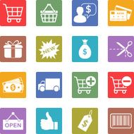 Shopping Icons N417