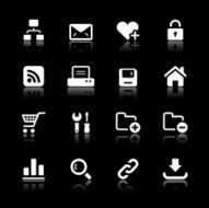 White Icons Set N33