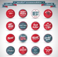 Set of business vintage badges N31