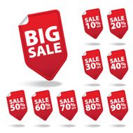 Sale tags for product